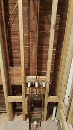 Plumbing Rough In Tub Controls And Drain