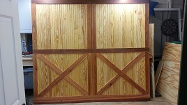 New Carriage Doors Completed And Ready To Install