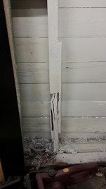 Garage Rotted Studs And Shiplap