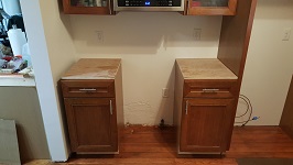 Kitchen Cabinets Prepping For Stove Installation