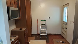 Kitchen Cabinets Prep For Refrigerator Cabinet And Surround