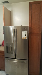 Kitchen Pantry Cabinet Put In Place On Base