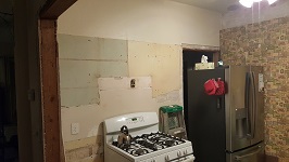 Removing Cabinets Reveals Plaster Damage