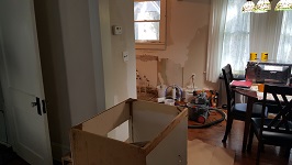 Kitchen Sink Side Demolition Sink Base Cabinet Removal