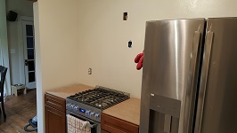 Kitchen Wall Extension Painted