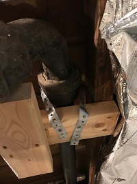 Kitchen Demolition Old Plumbing Stack In The Attic