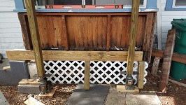 Side Porch Is All Jacked Up