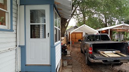 Side Porch Nearly Finished Outside