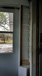 Side Porch Screen Door Roughed In Inside