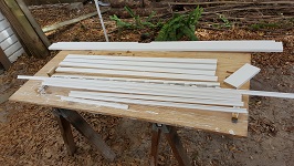Side Porch Inside Trim Assembled And Painted